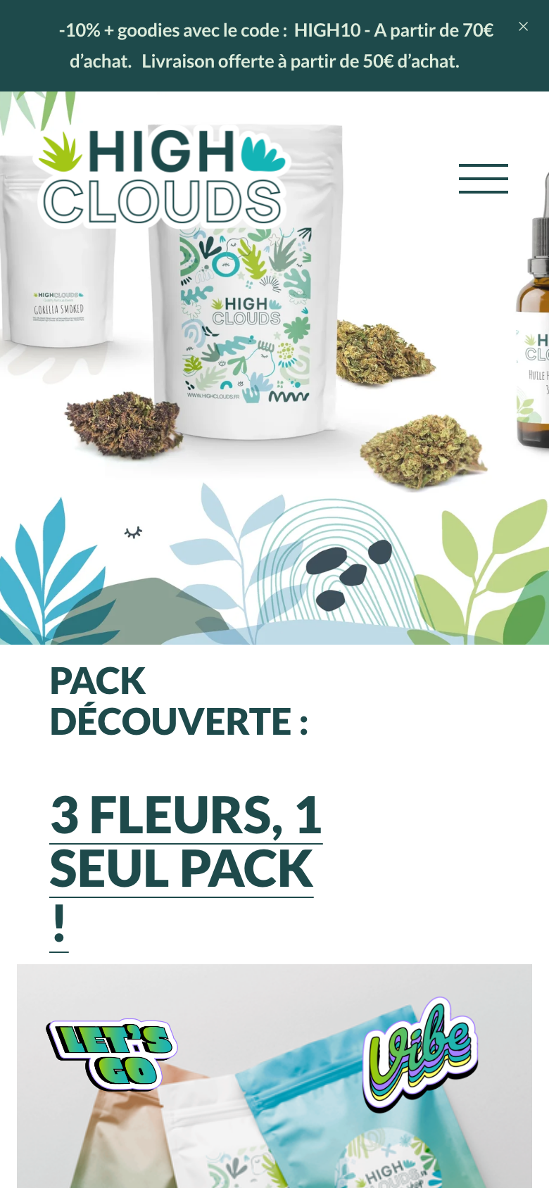 Accueil de High Clouds sur iPhone