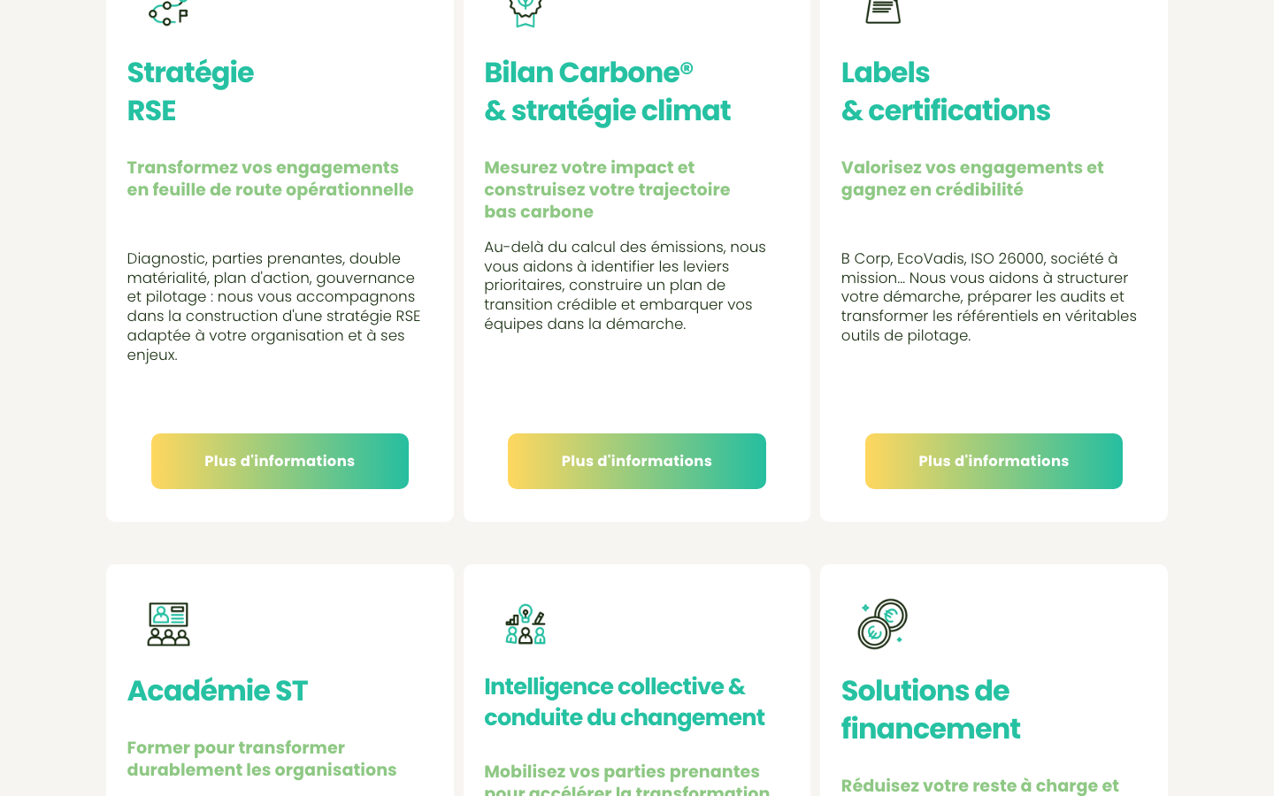 Stratégie RSE — Solution Transition