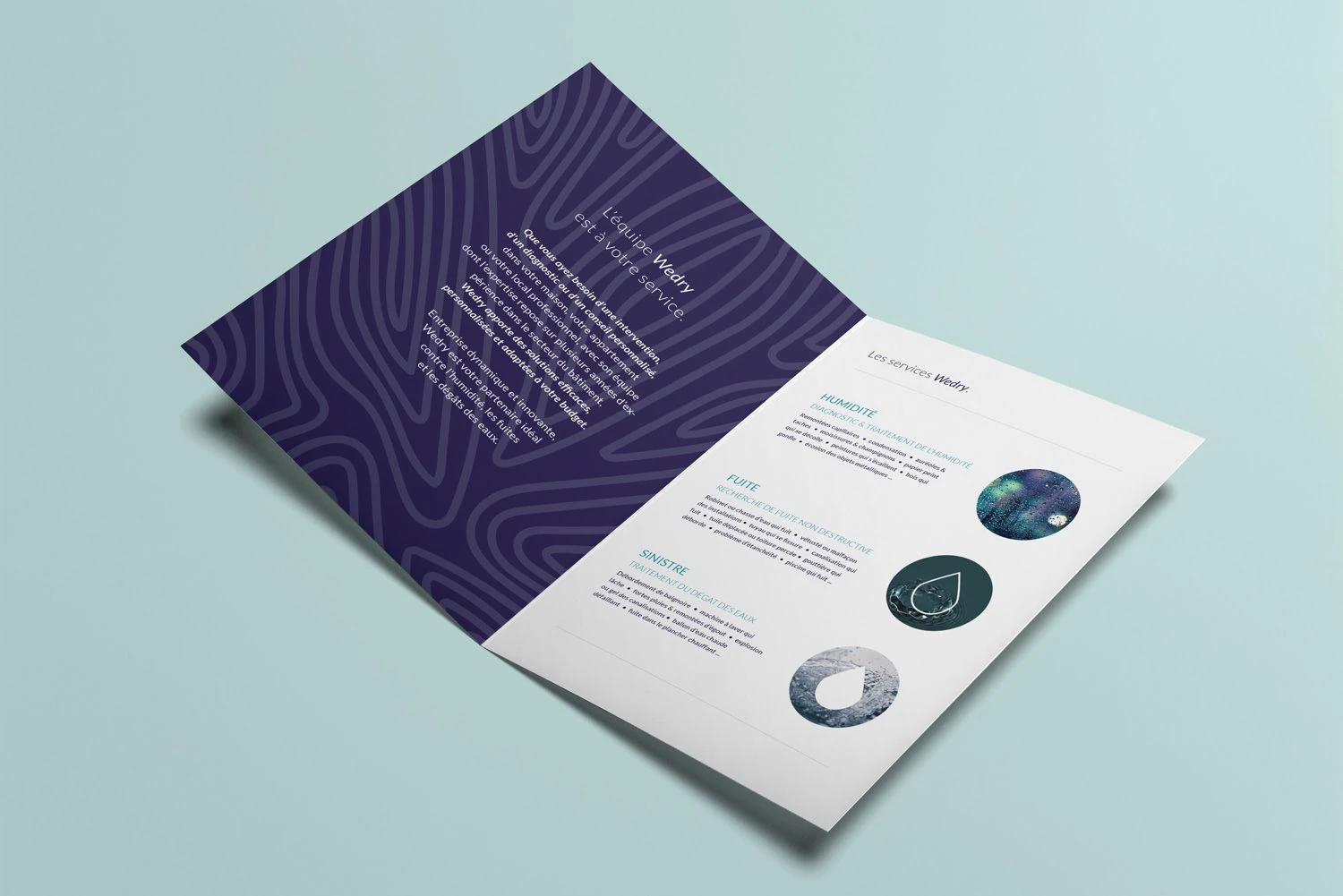 Intérieur de la brochure Wedry
