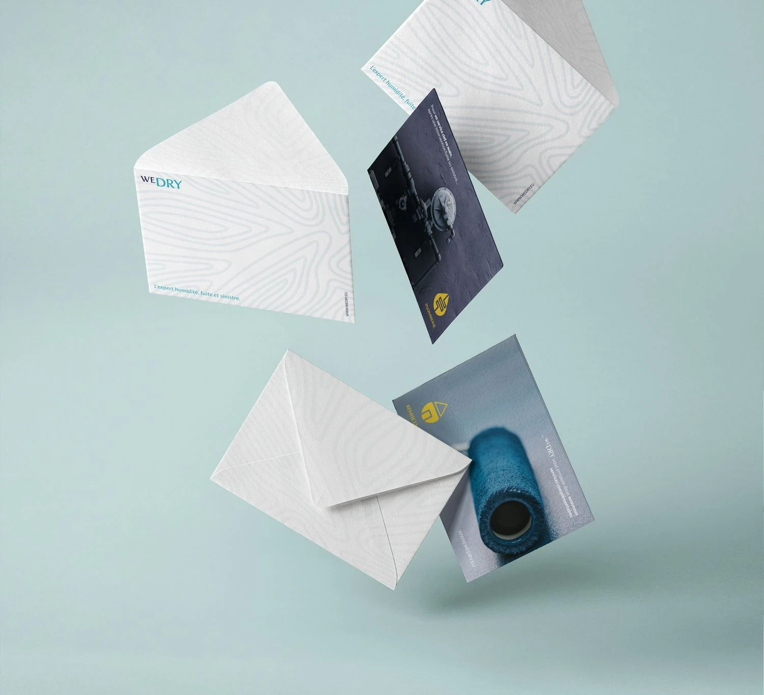 Flyers et enveloppes Wedry